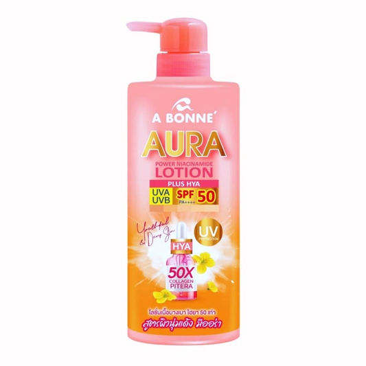 A BONNE, Aura Power Niacinamide Lotion SPF50 PA++++ 500ml, all about skin doha, skincare, qatar, beauty, cosmetics, trending, tiktok, snapchat, facebook, instagram, Perfume, reels, hightlights, followers, fyp