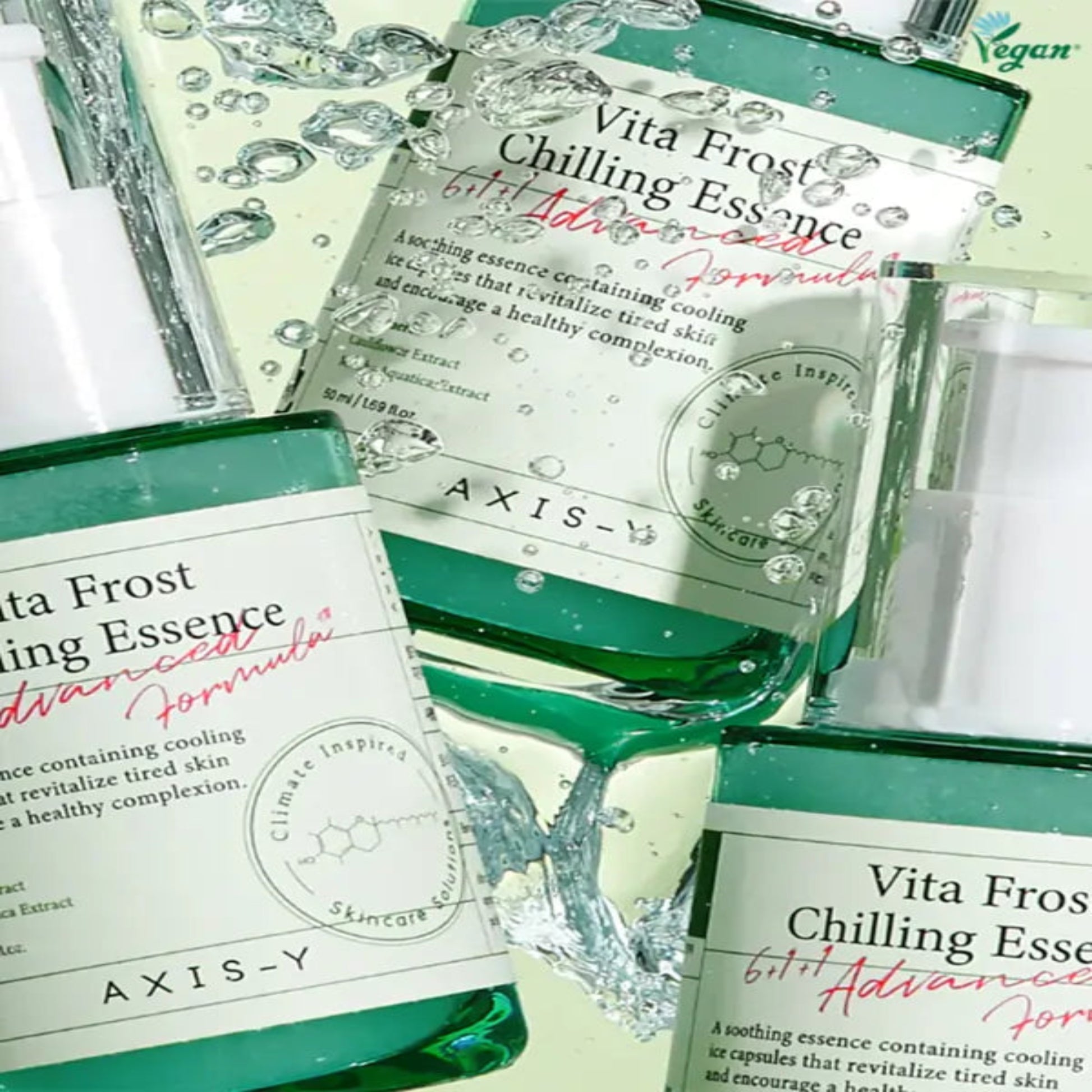image of AXIS-Y, Vita Frost Chilling Essence 50ml All About Skin Doha Skincare Qatar Beauty Cosmetics Available in Qatar Available in Qatar Store all about skin doha qatar skincare cosmetics beauty