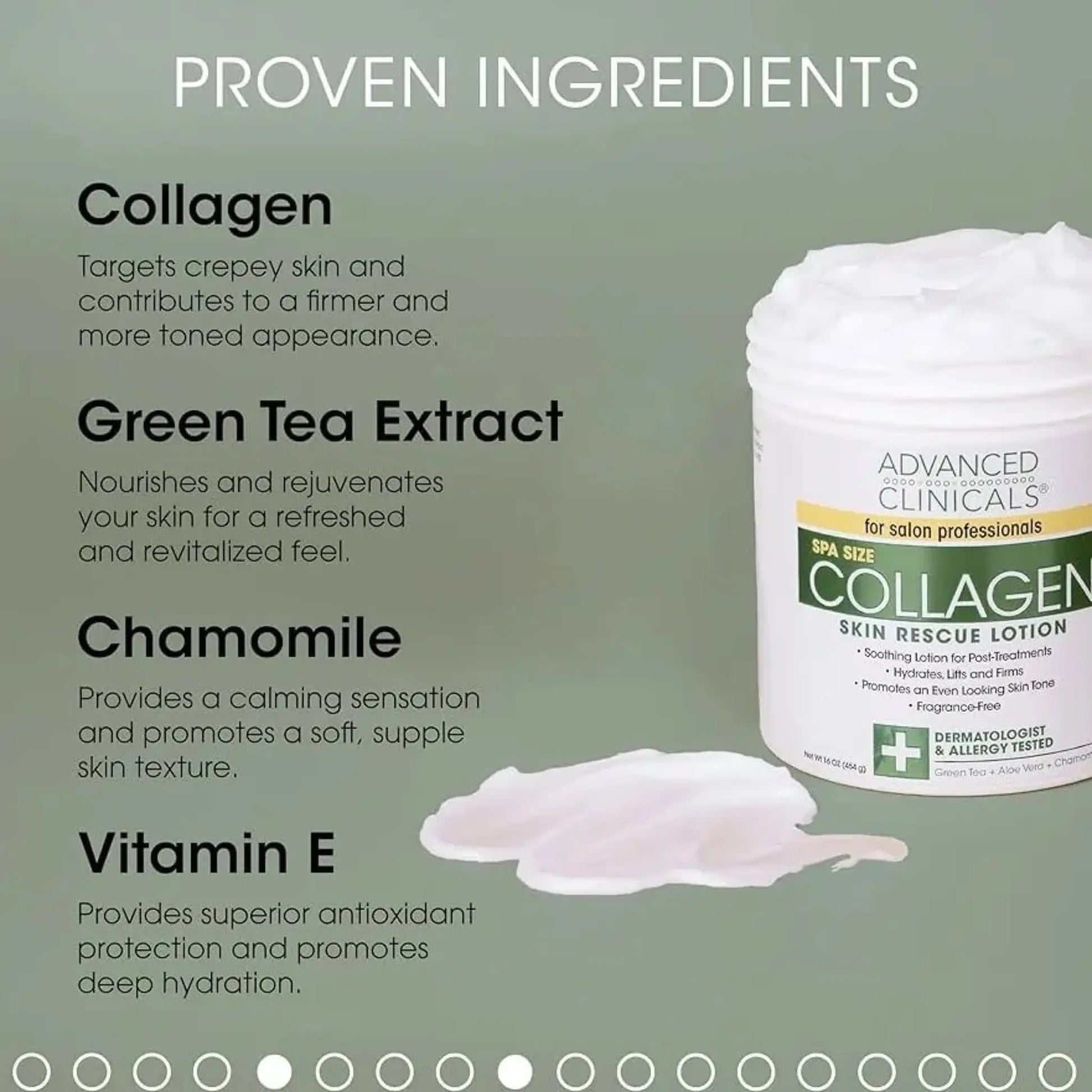 Buy Advanced Clinicals, Collagen Skin Rescue Lotion 454g Online in Qatar at All About Skin Doha