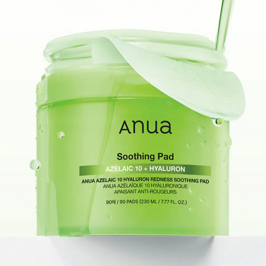Anua, Soothing Pad Azelaic 10 + Hyaluron 90pads, all about skin doha, skincare, qatar, beauty, cosmetics, trending, tiktok, snapchat, facebook, instagram, Perfume, reels, hightlights, followers, fyp
