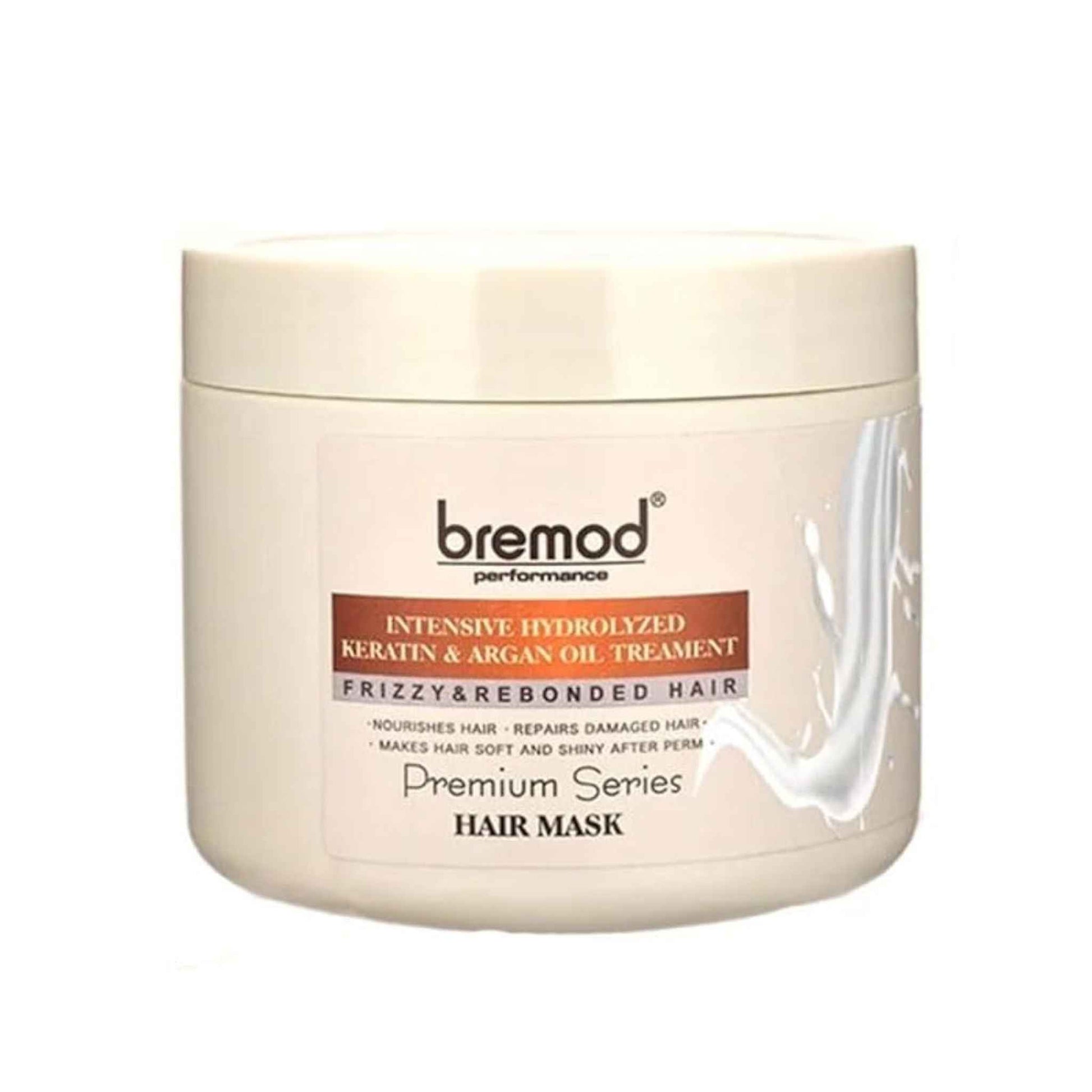 Buy Bremod, Intensive Premium Series Hair Mask (Frizzy & Rebonded Hair) 500ml Online in Qatar