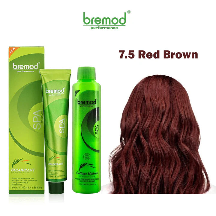 Bremod, SPA Hair Color Red Brown 7.5, all about skin doha, skincare, qatar, beauty, cosmetics, trending, tiktok, snapchat, facebook, instagram, Perfume, reels, hightlights, followers