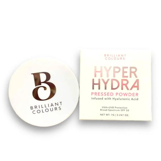 Buy Brilliant Colours, Hyper Hydra Pressed Powder Infused with Hyaluronic Acid SPF50 7g online in Qatar