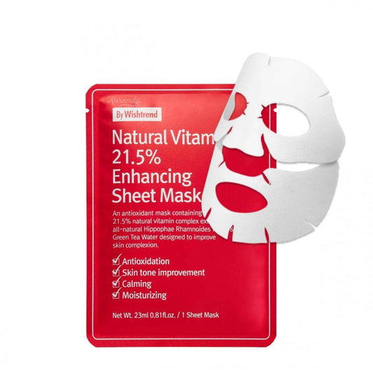 Buy By Wishtrend, Natural Vitamin 21.5 Enhancing Sheet Mask 23ml online in Qatar