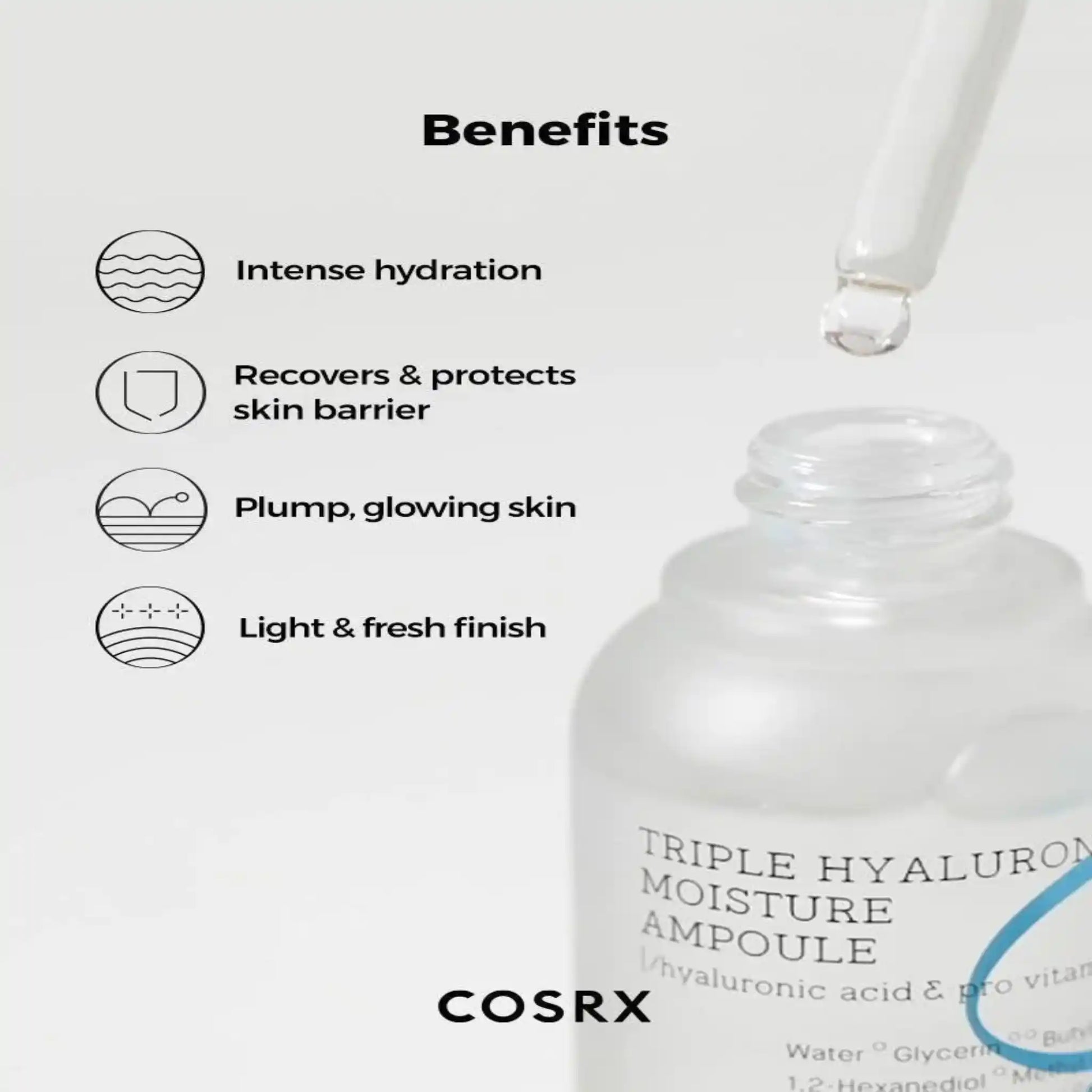 Buy COSRX Triple Hyaluronic Moisture Ampoule 40ml online in Qatar