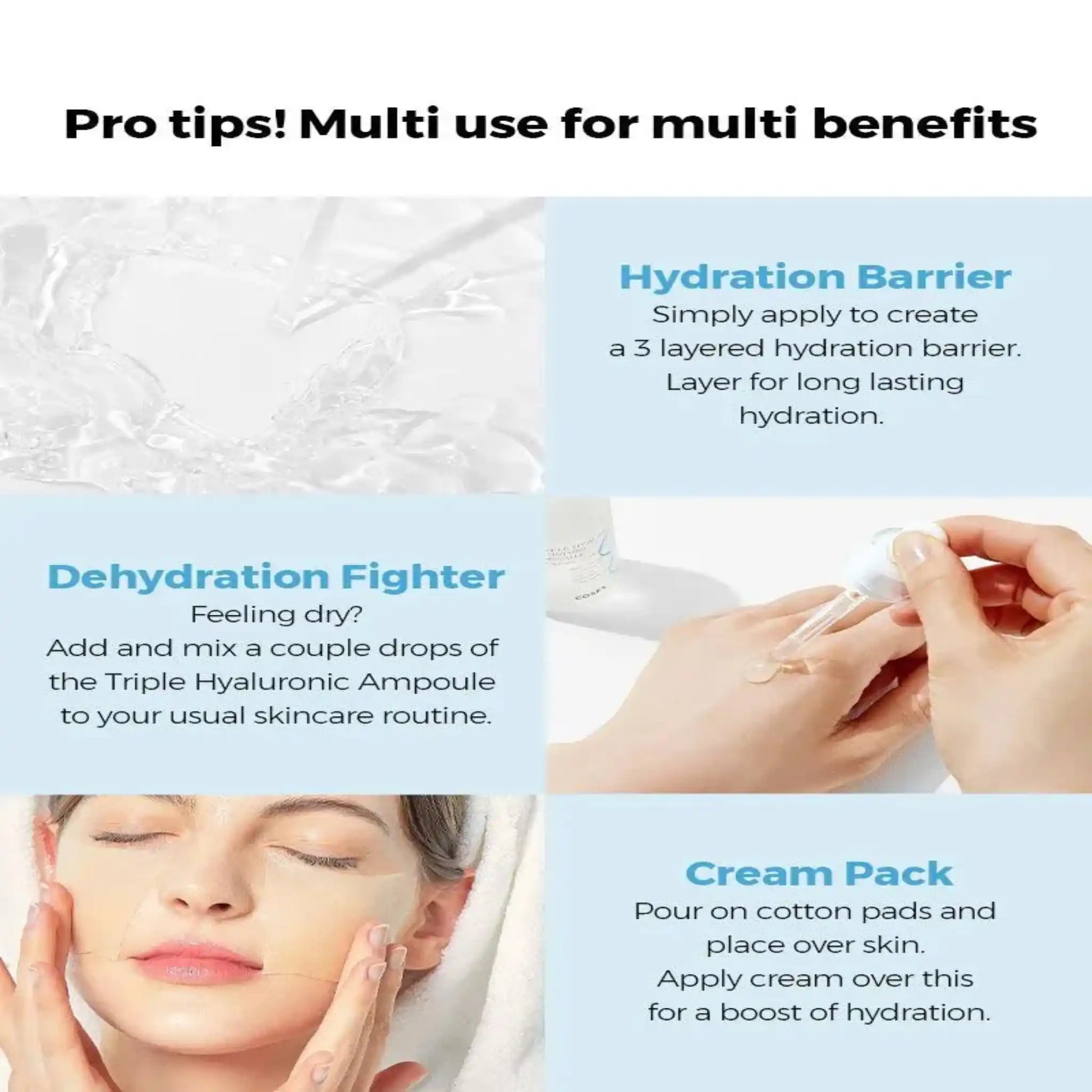 Shop COSRX Triple Hyaluronic Moisture Ampoule 40ml online in Qatar