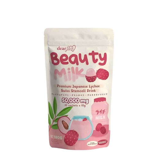 Buy Dear Face, Premium Japanese Lychee Swiss Stemcell Drink 10 Sachets Online in Qatar