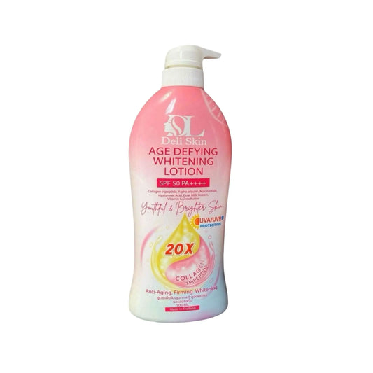 Buy Deli Skin, Age Defying Whitening Lotion SPF 50 PA++++ – Collagen Tripeptide 500ml Online in Qatar