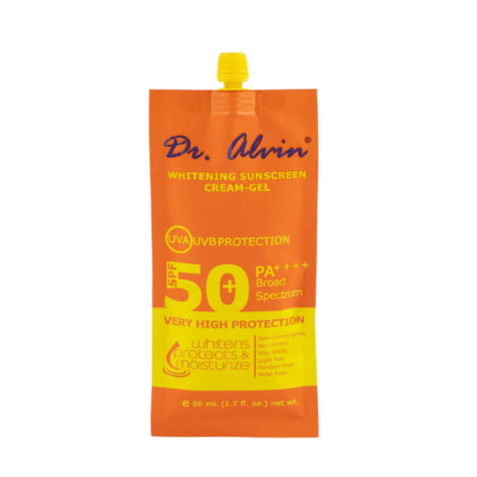 Buy Dr. Alvin, Whitening Sunscreen Cream Gel SPF50 PA+++ 50ml Online in Qatar