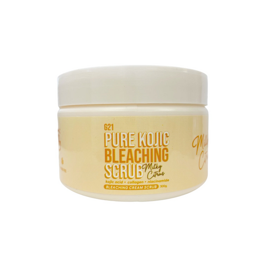 G21, Pure Kojic Bleaching Scrub Milky Citrus 300g, all about skin doha, skincare, qatar, beauty, cosmetics, trending, tiktok, snapchat, facebook, instagram, Perfume, reels, hightlights, followers, fyp