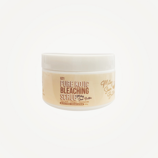 G21, Pure Kojic Bleaching Scrub Milky Shea Butter 300g, all about skin doha, skincare, qatar, beauty, cosmetics, trending, tiktok, snapchat, facebook, instagram, Perfume, reels, hightlights, followers, fyp