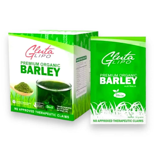 Buy Gluta Lipo, Premium Organic Barley 10 Sachets Online in Qatar