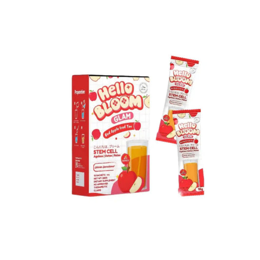 Buy HELLO BLOOM GLOW, Red Apple Iced Tea 18gx10 Sachets Online in Qatar