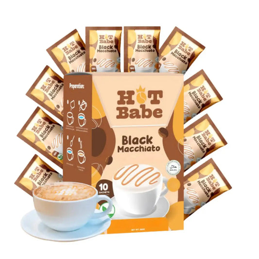 Buy HOT Babe, Black Macchiato 18gx10 Sachets Online in Qatar