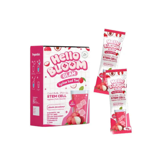 Buy Hello Bloom, Glam Lychee Iced Tea 18gx10 Sachets Online in Qatar