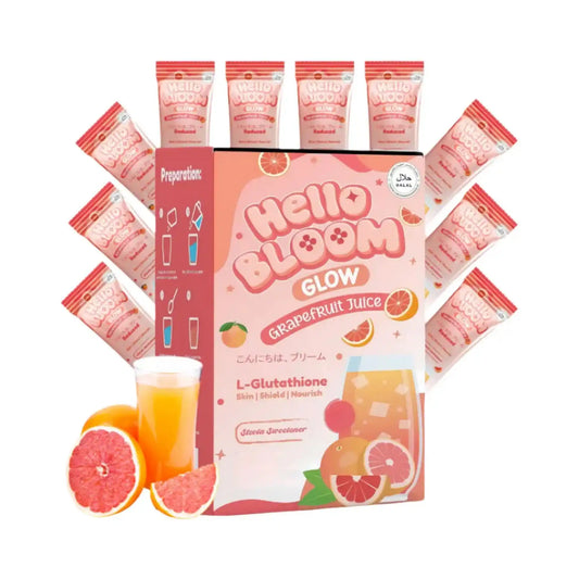 Buy Hello Bloom, Glow Grapefruit Juice 18gx10 Sachets Online in Qatar
