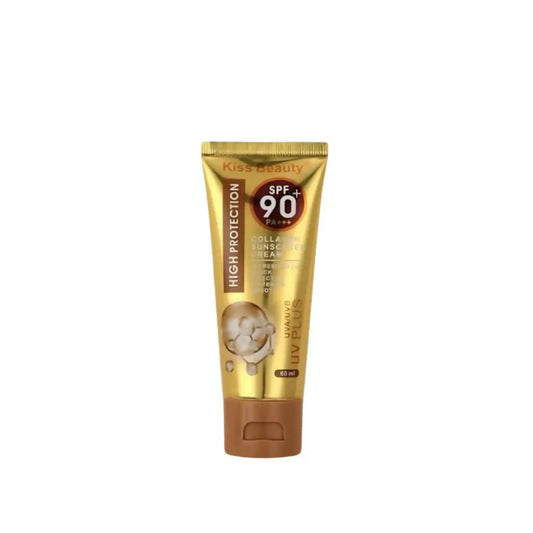 Buy Kiss Beauty, SPF 90+ PA+++ Collagen Sunscreen Cream 60ml Online in Qatar
