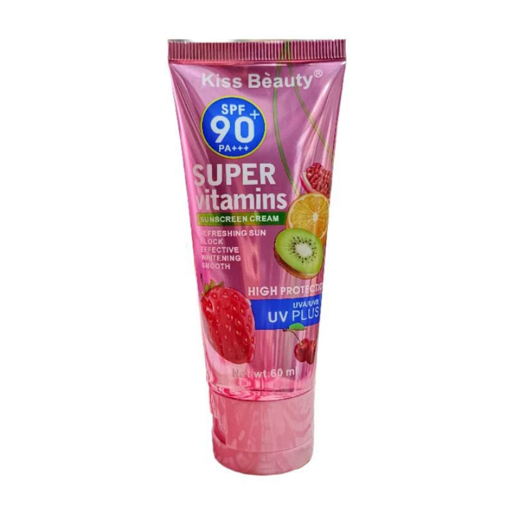 Kiss Beauty, Super Vitamins Suncream SPF 90+ PA+++ 60ml Price in Qatar