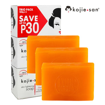 Kojie San, Kojic Acid Soap 100gm x 3