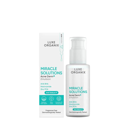 Buy Luxe Organix Miracle Solutions Acne Derm + Emulsion 80ml Online in Qatar