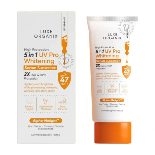 Buy Luxe Organix, 5in1 UV Pro Whitening Serum Sunscreen SPF 47 PA+++ 40ml Online in Qatar