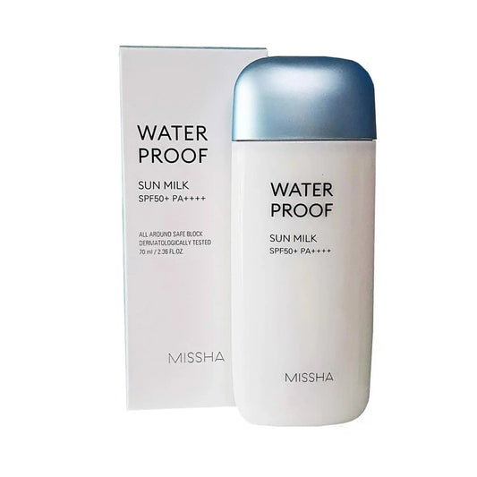 Buy MISSHA, All Around Safe Block Waterproof Sun Milk 70ml in Qatar