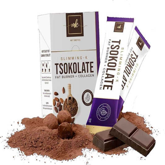 Buy MK'SMETICS, Slimming K Tsokolate Fat Burner + Collagen 10 sachets in Qatar