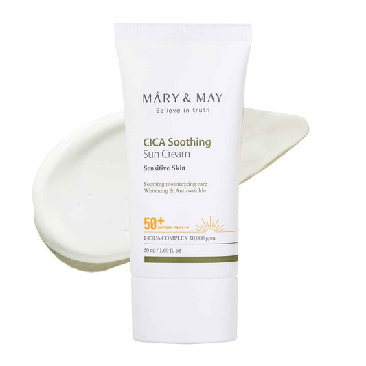 Buy Mary&May, Cica Soothing Sun Cream 50ml Online in Qatar
