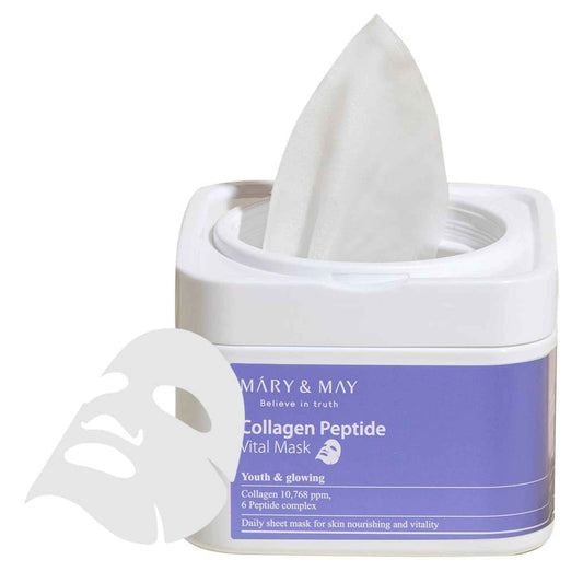 Buy Mary&May, Collagen Peptide Vital Mask (30pcs) in Qatar