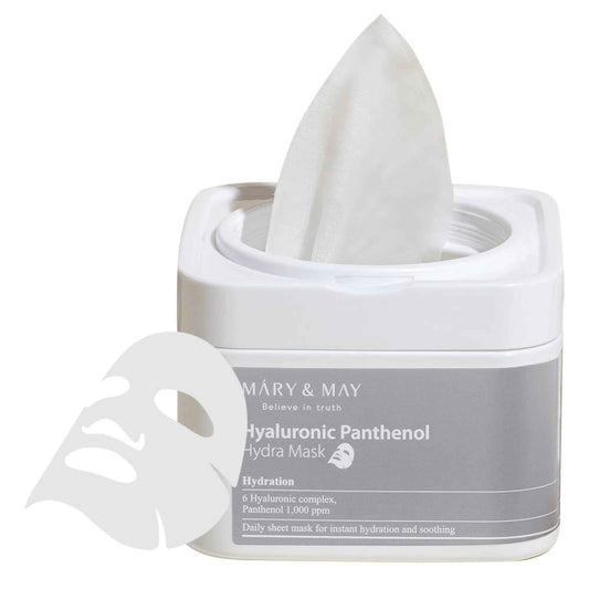 Buy Mary&May, Hyaluronic Panthenol Hydra Mask (30pcs) Online in Qatar