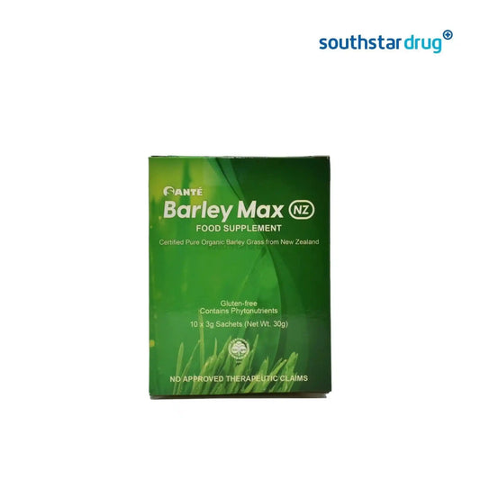 Buy SANTE, Barley Max NZ 500mg x 10 Vegetable Capsules Online in Qatar