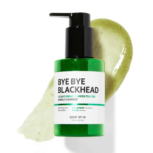 Buy SOME BY MI, BYE BYE Blackhead 30 Days Miracle Green Tea Tox Bubble Cleanser 120g Online in Qatar