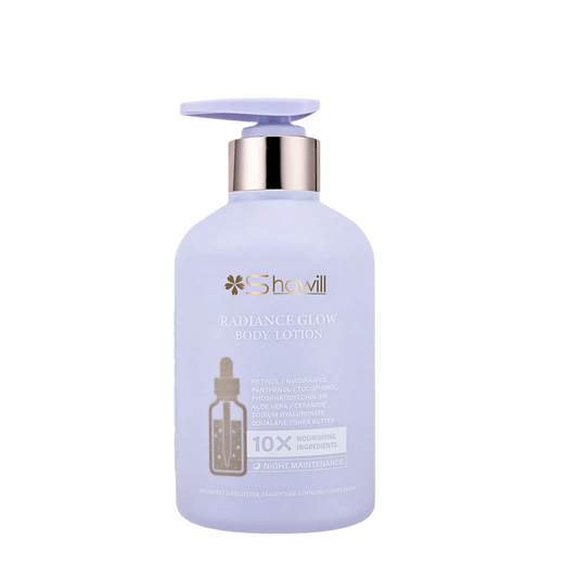 Shawill, Radiance Glow Body Lotion Night Maintenance 500ml, all about skin doha, skincare, qatar, beauty, cosmetics, trending, tiktok, snapchat, facebook, instagram, Perfume, reels, hightlights, followers, fyp