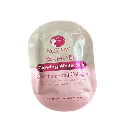 Buy SY Glow, Glowing White Skin Glutathione and Collagen 30Capsules Online in Qatar
