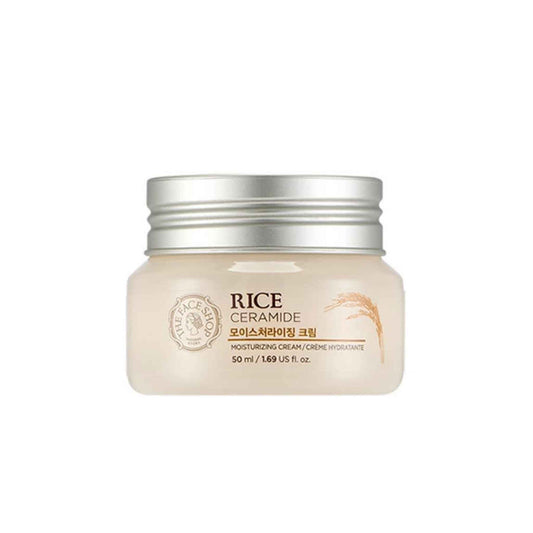 Buy The Face Shop, Rice & Ceramide Moisturizing Cream 50ml Online in Qatar
