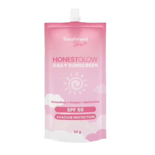 Buy Transformed Skin, Honest Glow Daily Sunscreen SPF50 50g Online in Qatar