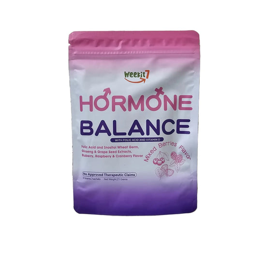 Buy Weekit7, Hormone Balance with Folic Acid and Vitamin D 3g × 7 Sachets online in Qatar