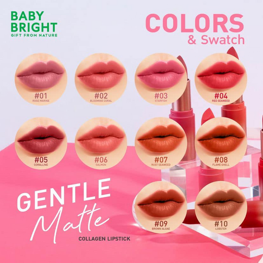 Baby Bright, Gentle Matte Collagen Lipstick 3.7g
