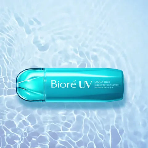 Biore UV, Aqua Rich Aqua Protect Lotion Water Layer Pack UV SPF50 + PA ++++ 70mlallaboutskindoha
