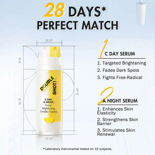 barenbliss, Double shot! C Day A Night Deep Brightening Double Serum 15ml+15ml price in Qatar
