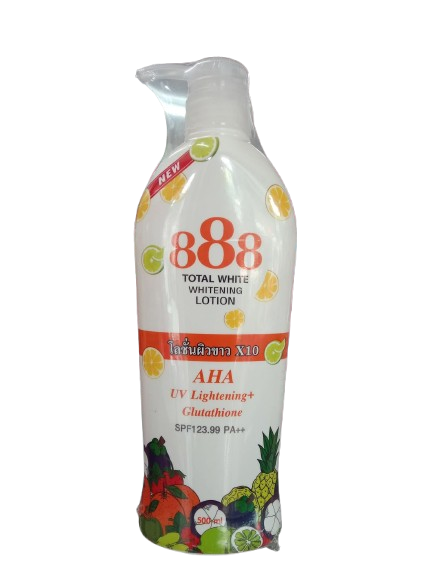 888, Total White Whitening Lotion SPF123.99 PA++ 500ml