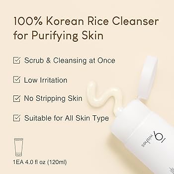 9Wishes, Rice Foaming Cleanser 120ml All About Skin Doha Skincare Qatar Beauty Cosmetics Available in Qatar Available in Qatar Store all about skin doha qatar skincare cosmetics beauty