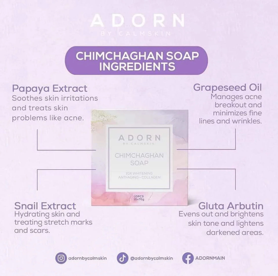 Buy ADORN, Chimchaghan Soap by Calmskin 70g Online in Qatar