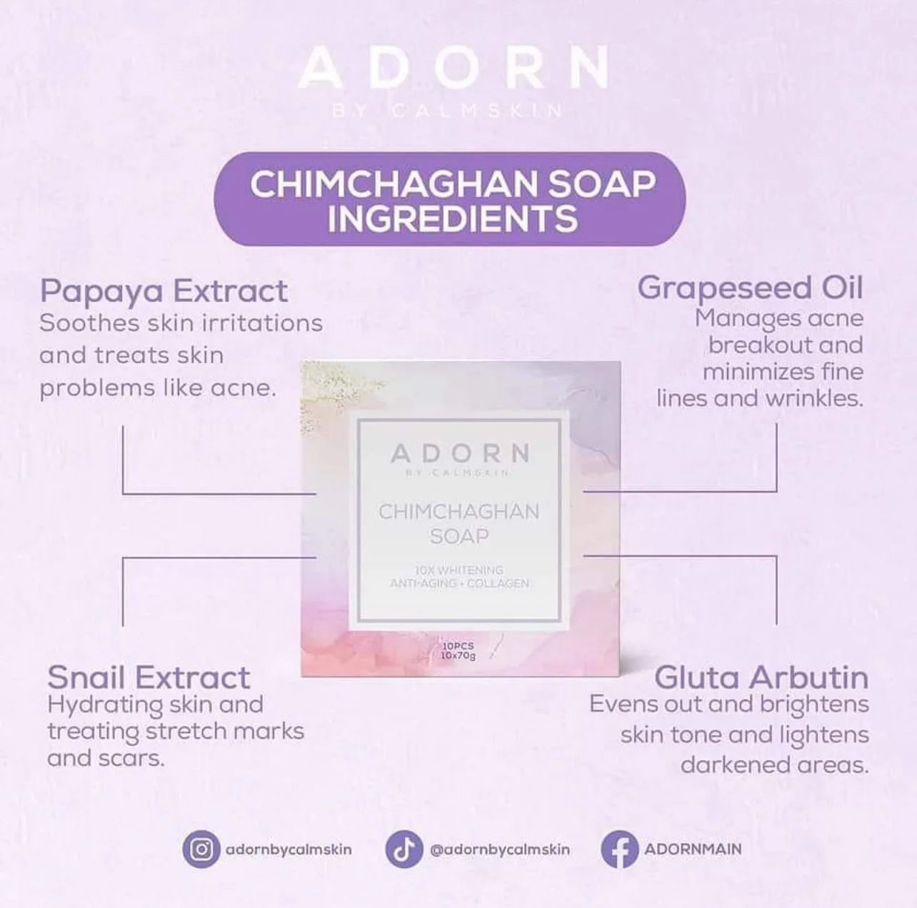 ADORN, Chimchaghan Soap by Calmskin 70g Price in Qatar