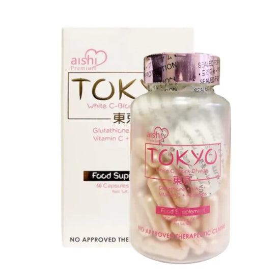 Buy AISHI, Tokyo White C-Block Dyfage Glutathione 60 Capsules Online at Best Price in Qatar
