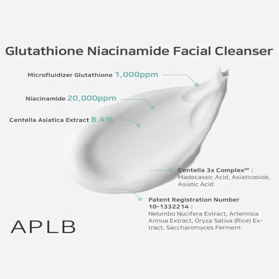 Shop APLB, Glutathione Niacinamide Facial Cleanser 80ml online in Qatar