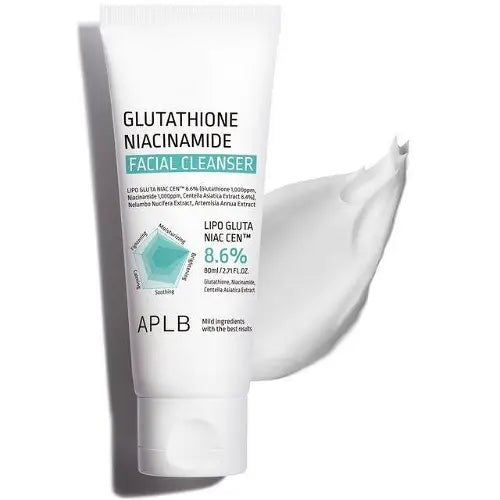 image of APLB, Glutathione Niacinamide Facial Cleanser 80ml All About Skin Doha Skincare Qatar Beauty Cosmetics Available in Qatar Available in Qatar Store