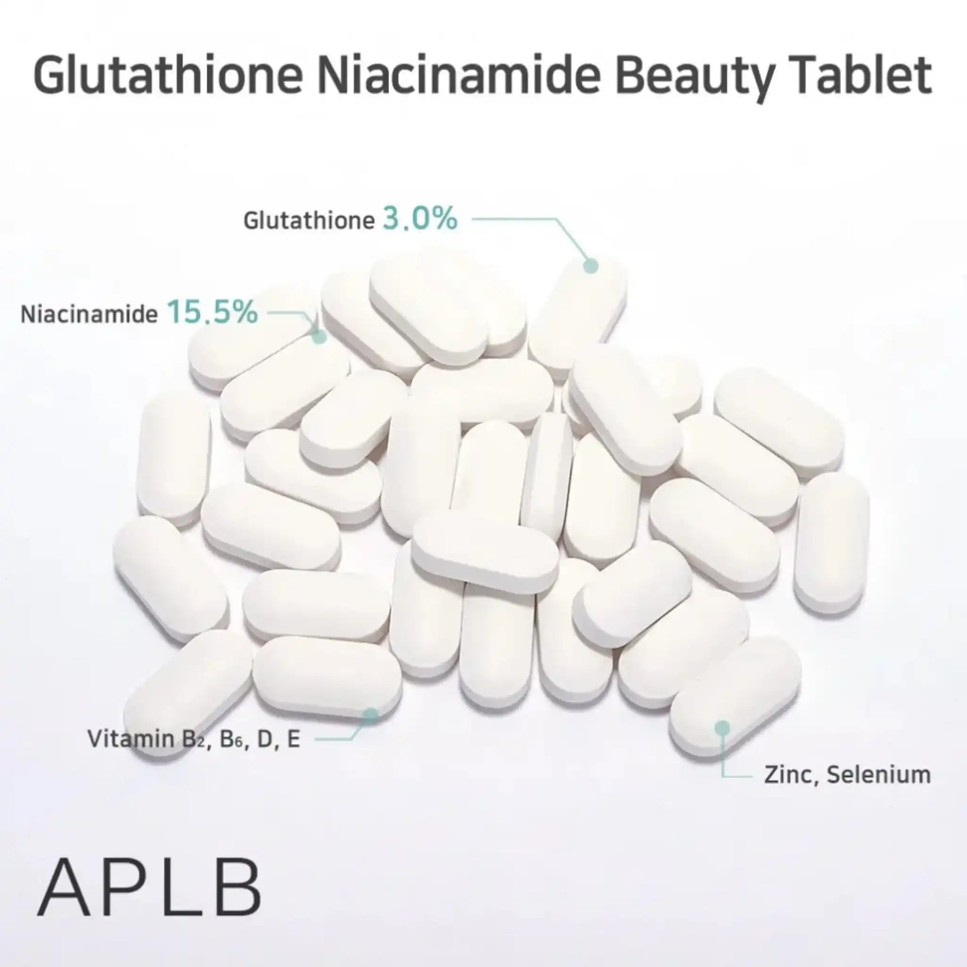 APLB, Glutathione Niacinamide Beauty Tablet 500mg x 30 tablets price in Qatar