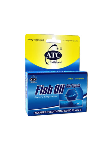 Buy ATC, Fish Oil 1000mg 30 Softgel Capsules Online in Qatar