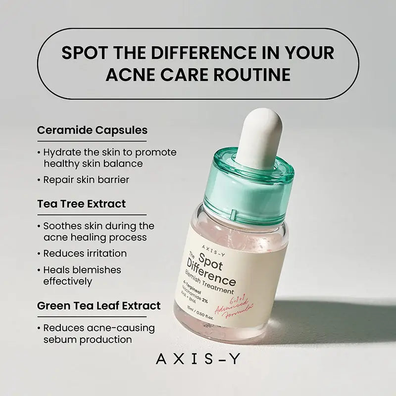 image of AXIS-Y, Spot the Difference  Blemish Treatment 15ml All About Skin Doha Skincare Qatar Beauty Cosmetics Available in Qatar Available in Qatar Store all about skin doha qatar skincare cosmetics beauty